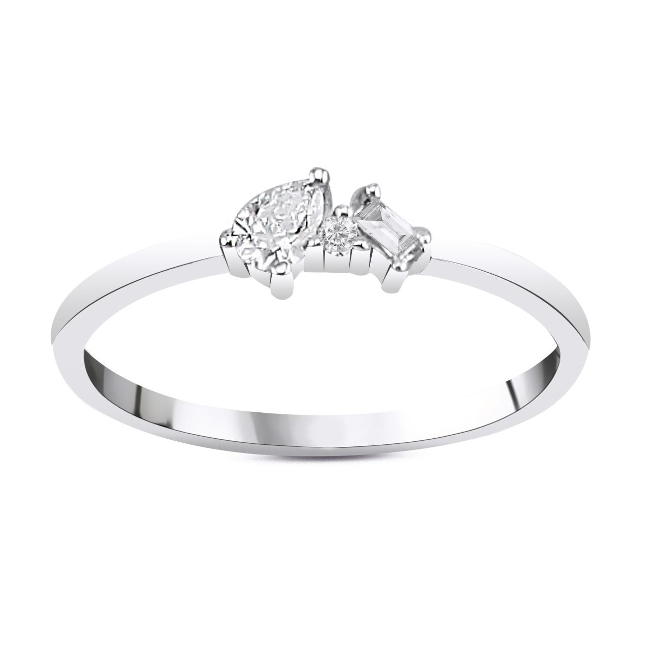 Пръстен с диаманти 0.14 карата